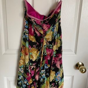 Floral Strapless Dress